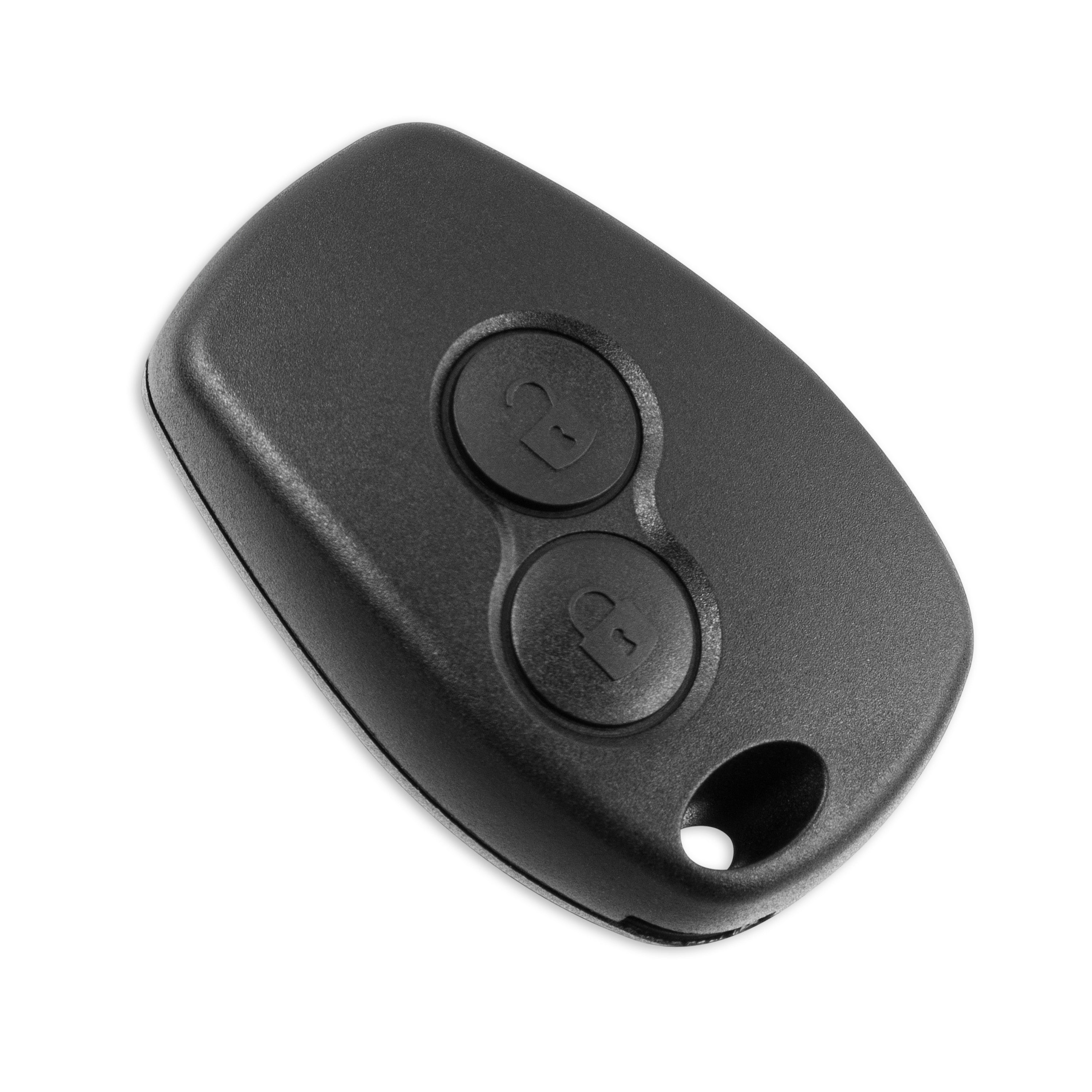 Renault / Dacia / Opel Schlüsselgehäuse – 2 Tasten | ohne Schlüsselbart | 9 × 3 mm