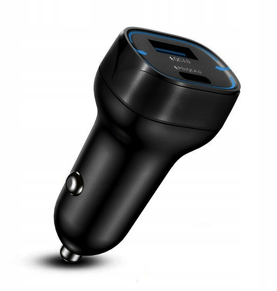 USB-C- + USB-A-Autoladegerät 38 W PD QC 3.0
