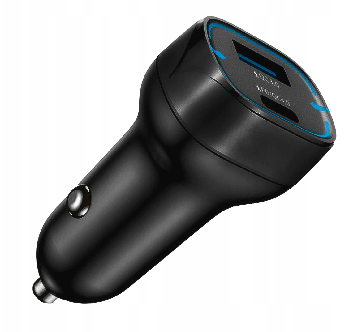 USB-C- + USB-A-Autoladegerät 38 W PD QC 3.0