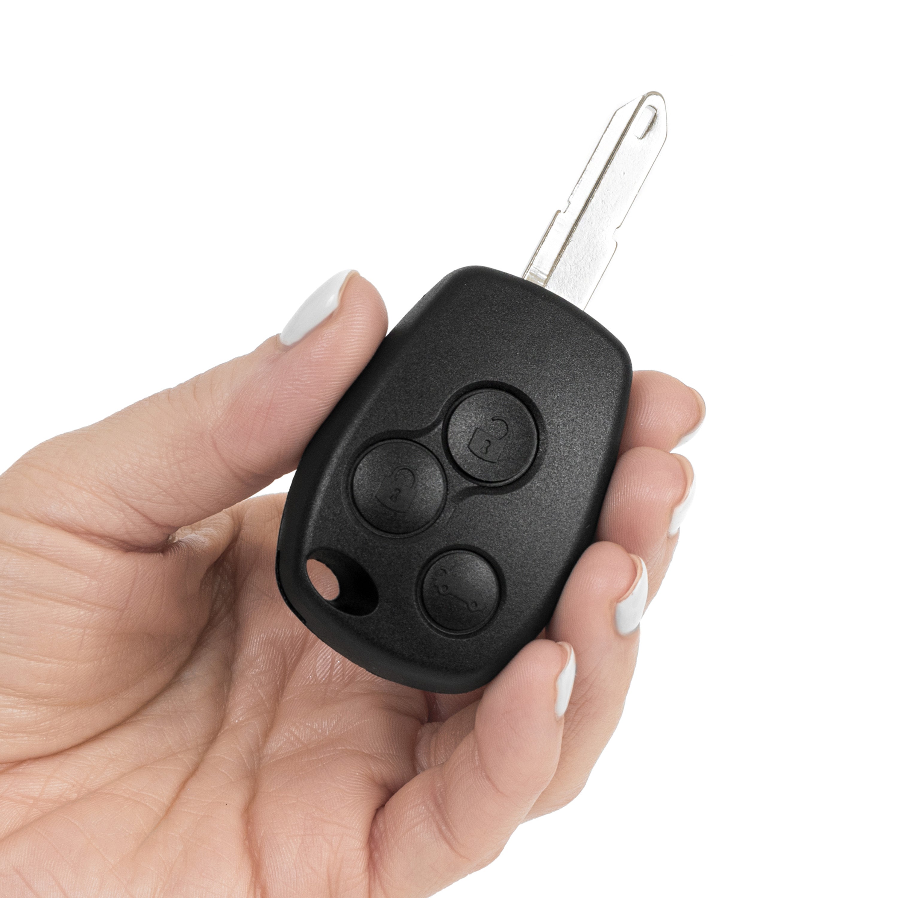 Renault Schlüsselgehäuse – 3 Tasten | mit Schlüsselbart