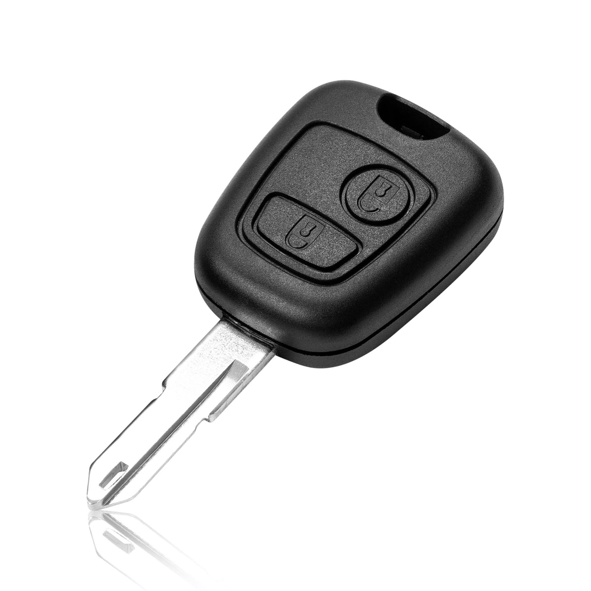 Peugeot / Citroën / Toyota Schlüsselgehäuse – 2 Tasten | mit Schlüsselbart