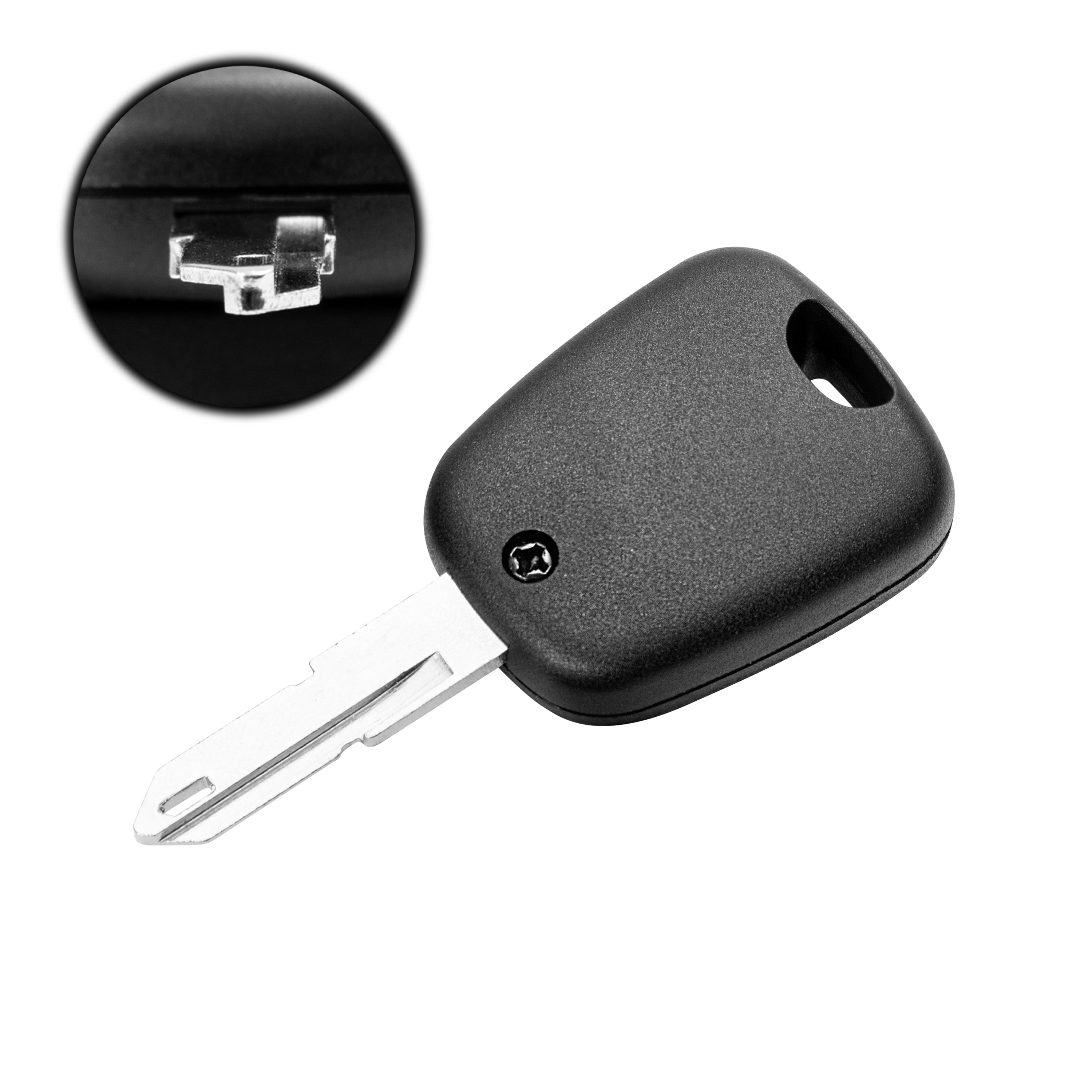 Peugeot / Citroën / Toyota Schlüsselgehäuse – 2 Tasten | mit Schlüsselbart