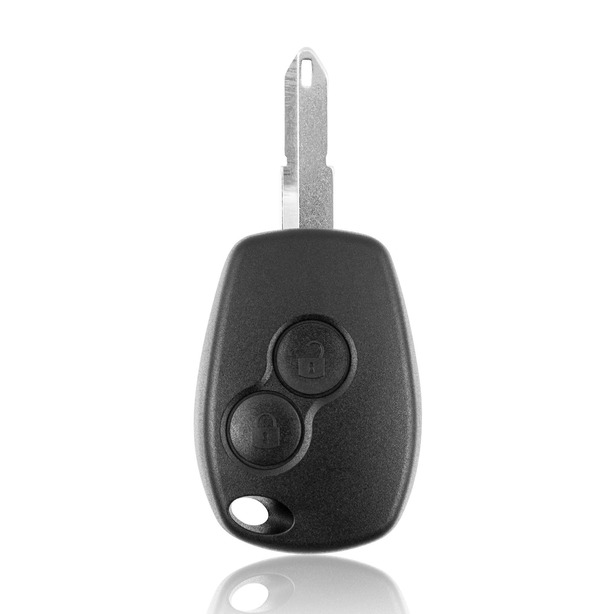 Renault / Dacia / Opel Schlüsselgehäuse – 2 Tasten mit Schlüsselbart