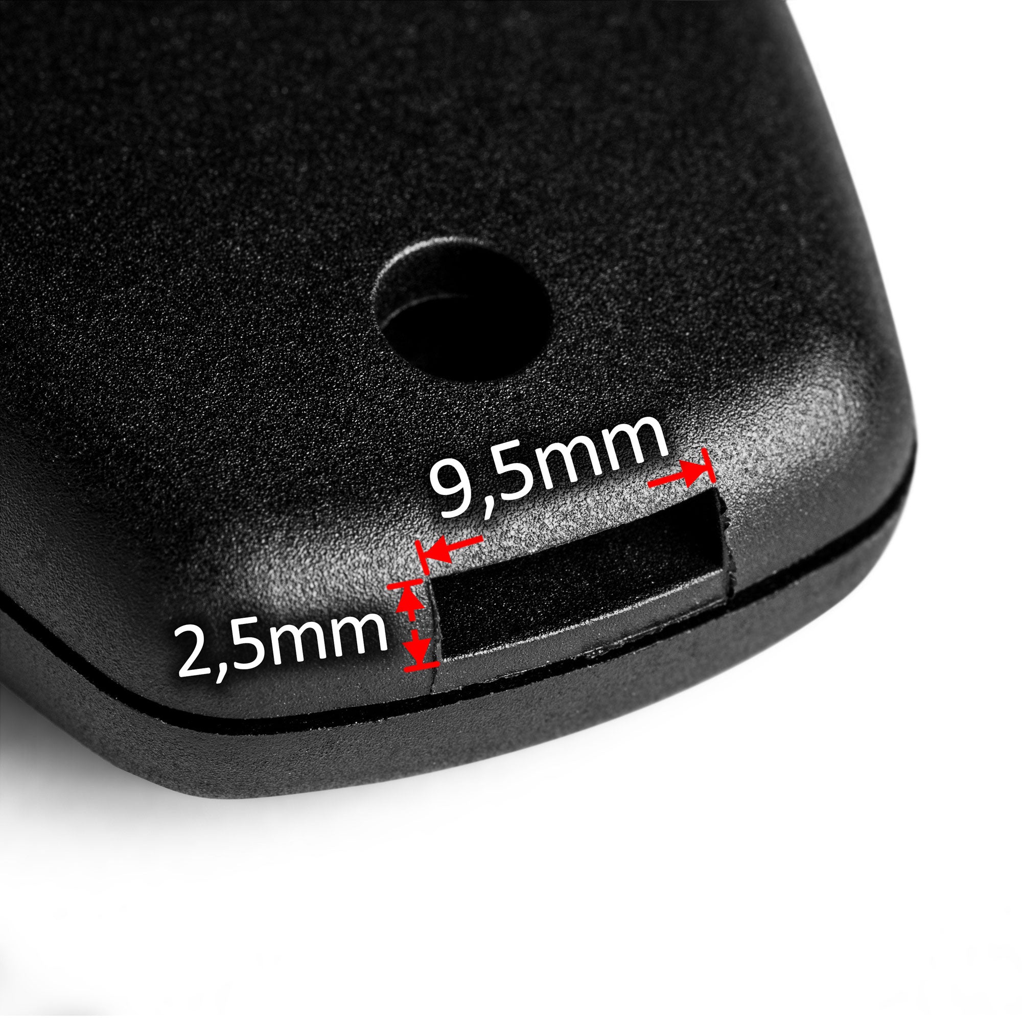 Renault / Dacia / Opel Schlüsselgehäuse – 2 Tasten | ohne Schlüsselbart | 9,5 × 2,5 mm