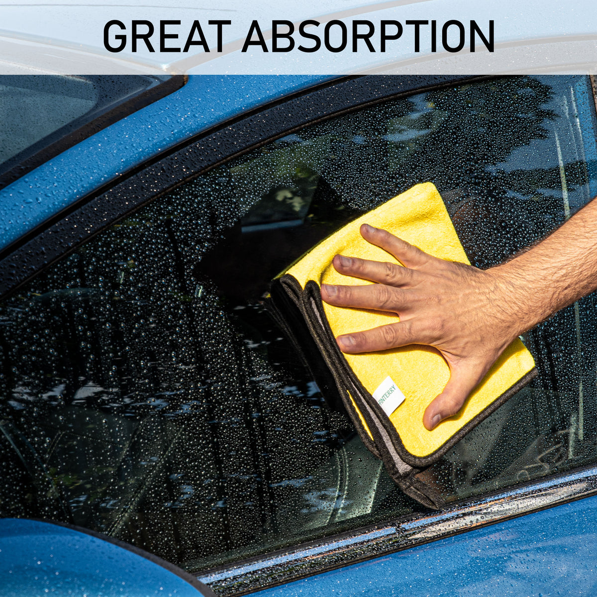 Mikrofaser-Autohandtuch 40×40 cm – 600 g/m²