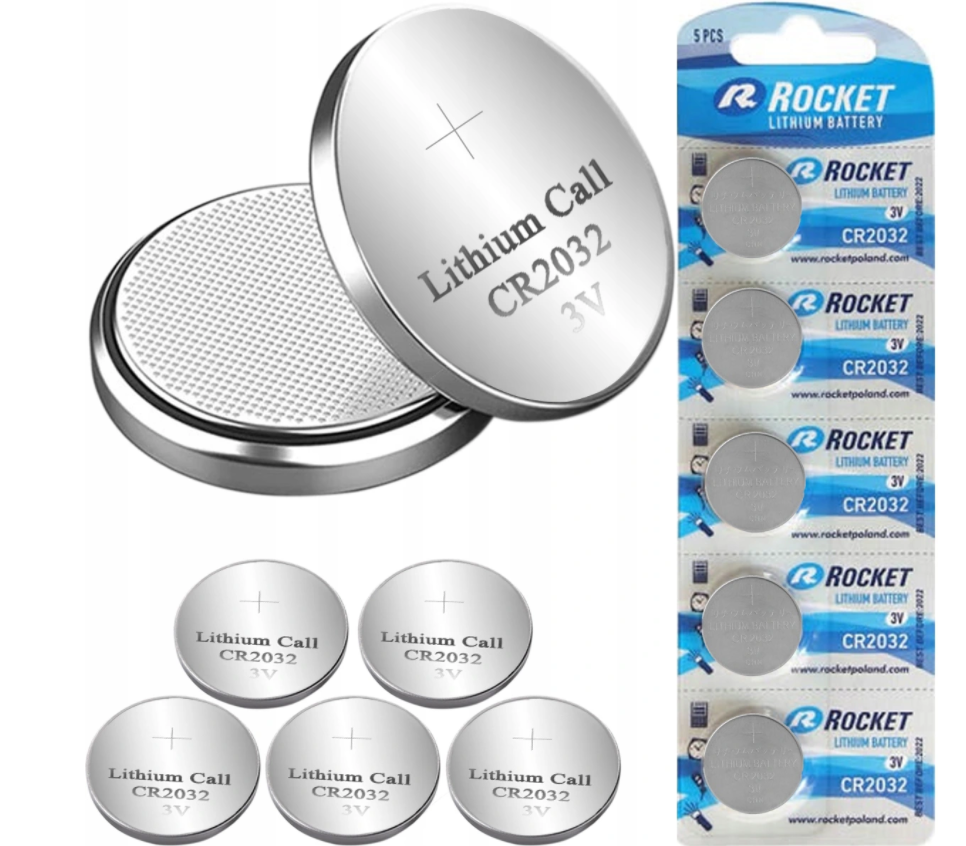 CR2032 3V Lithiumbatterie – 5er-Set