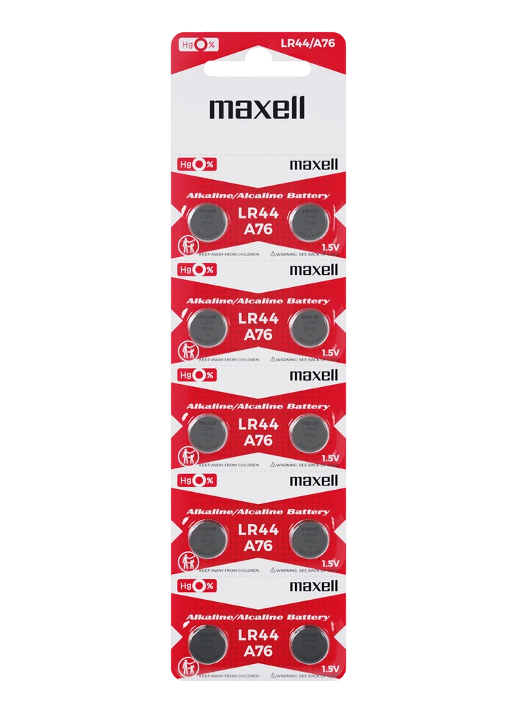 Alkaline LR44 / A76 1.5V-Batterien – 10er-Pack