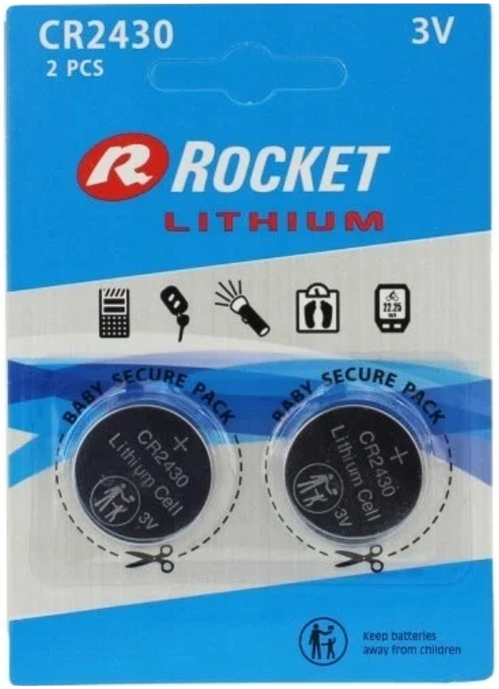 Lithium CR2430 3V-Batterien – 2er-Pack