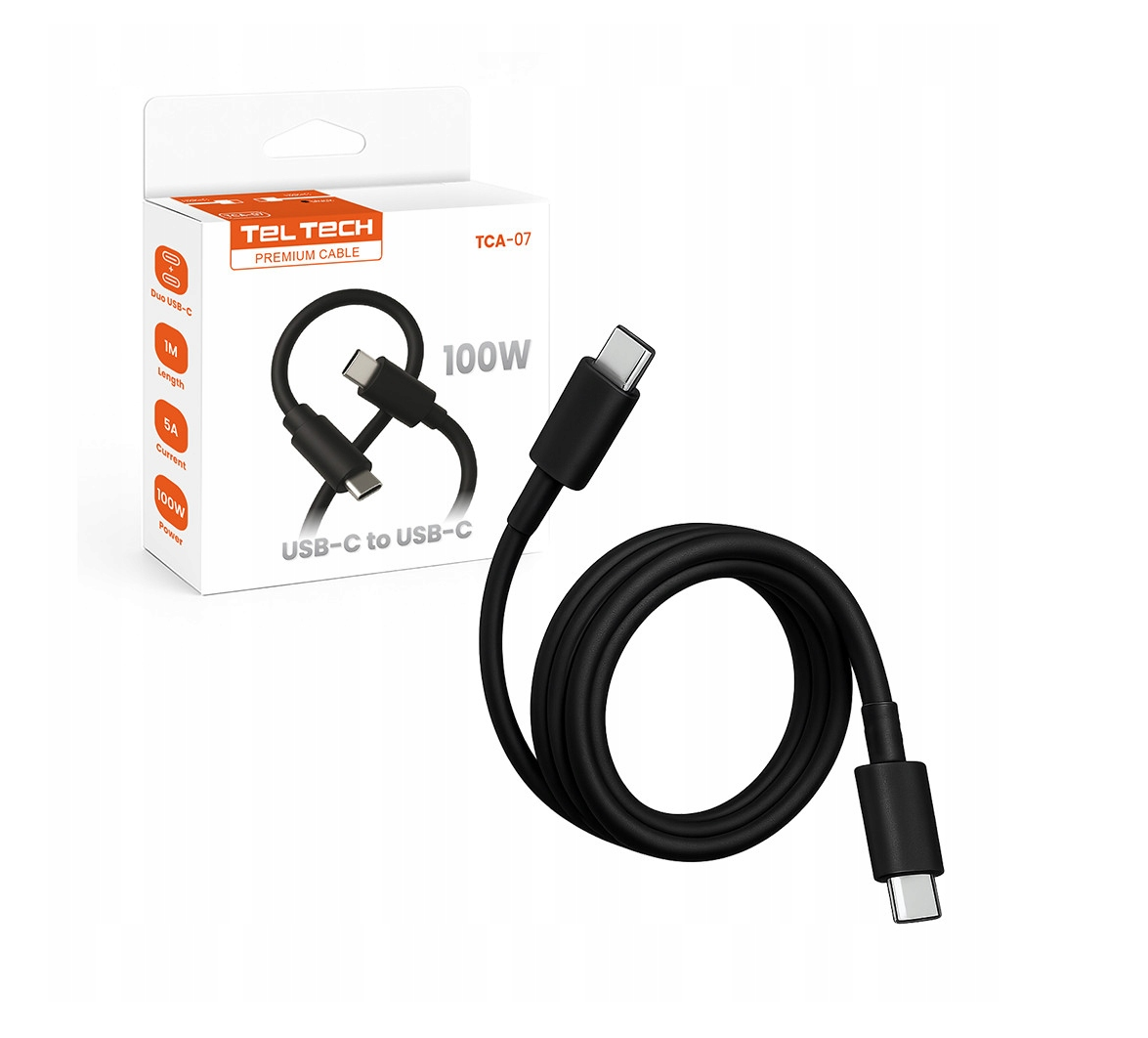 USB-C-auf-USB-C-Kabel 100W 5A – schnelles PD-Laden, 1 m