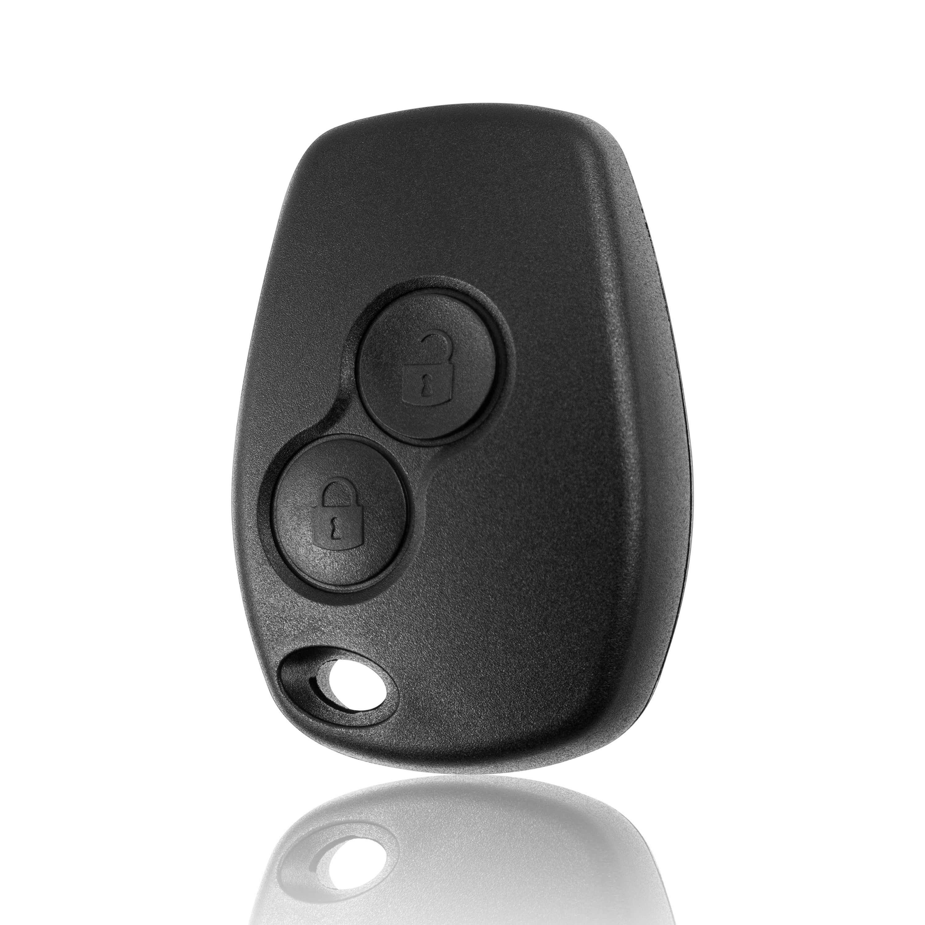 Renault / Dacia / Opel Schlüsselgehäuse – 2 Tasten | ohne Schlüsselbart | 9 × 3 mm