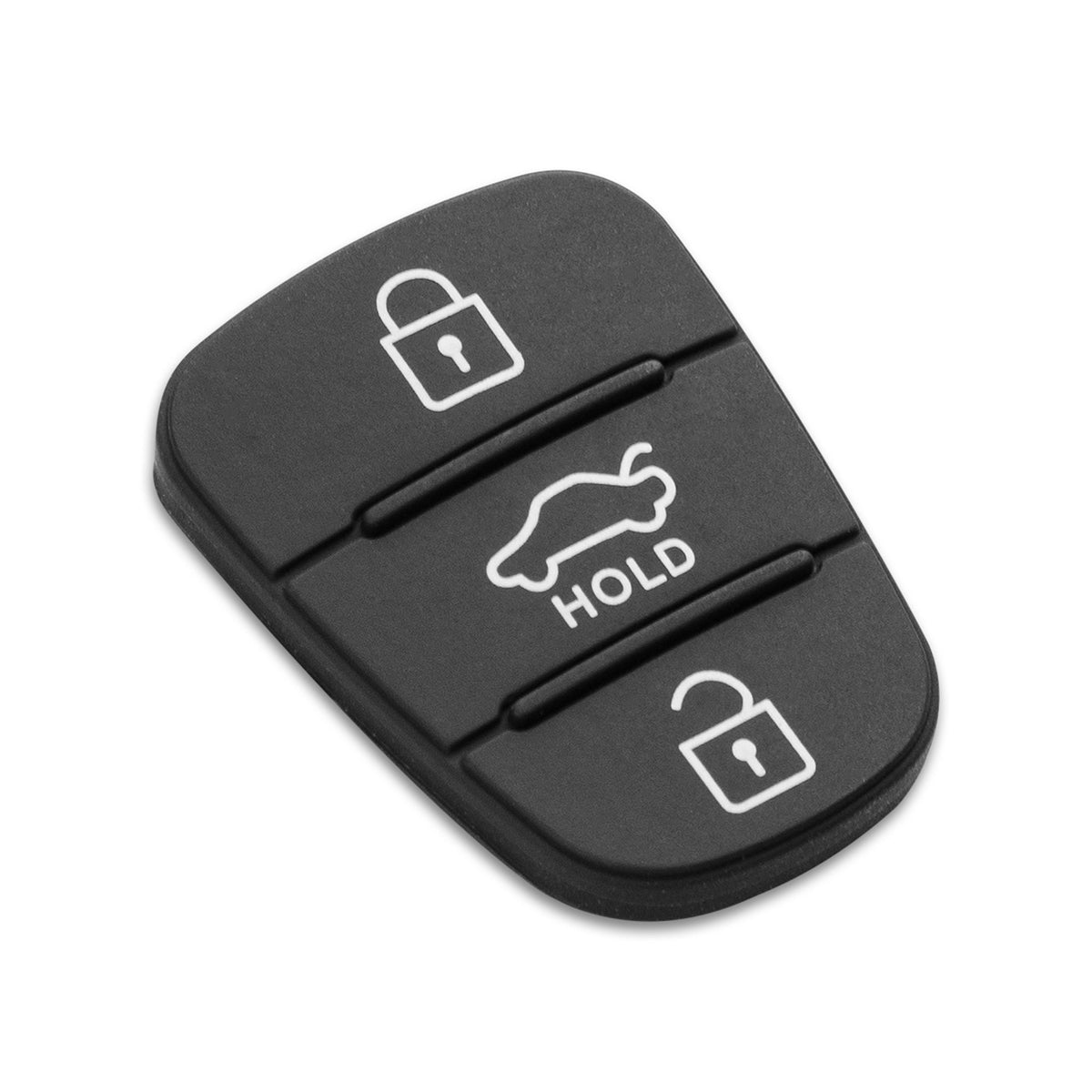 Kia/Hyundai-Schlüsselknöpfe aus Gummi – 3 Knöpfe mit der Aufschrift „HOLD“