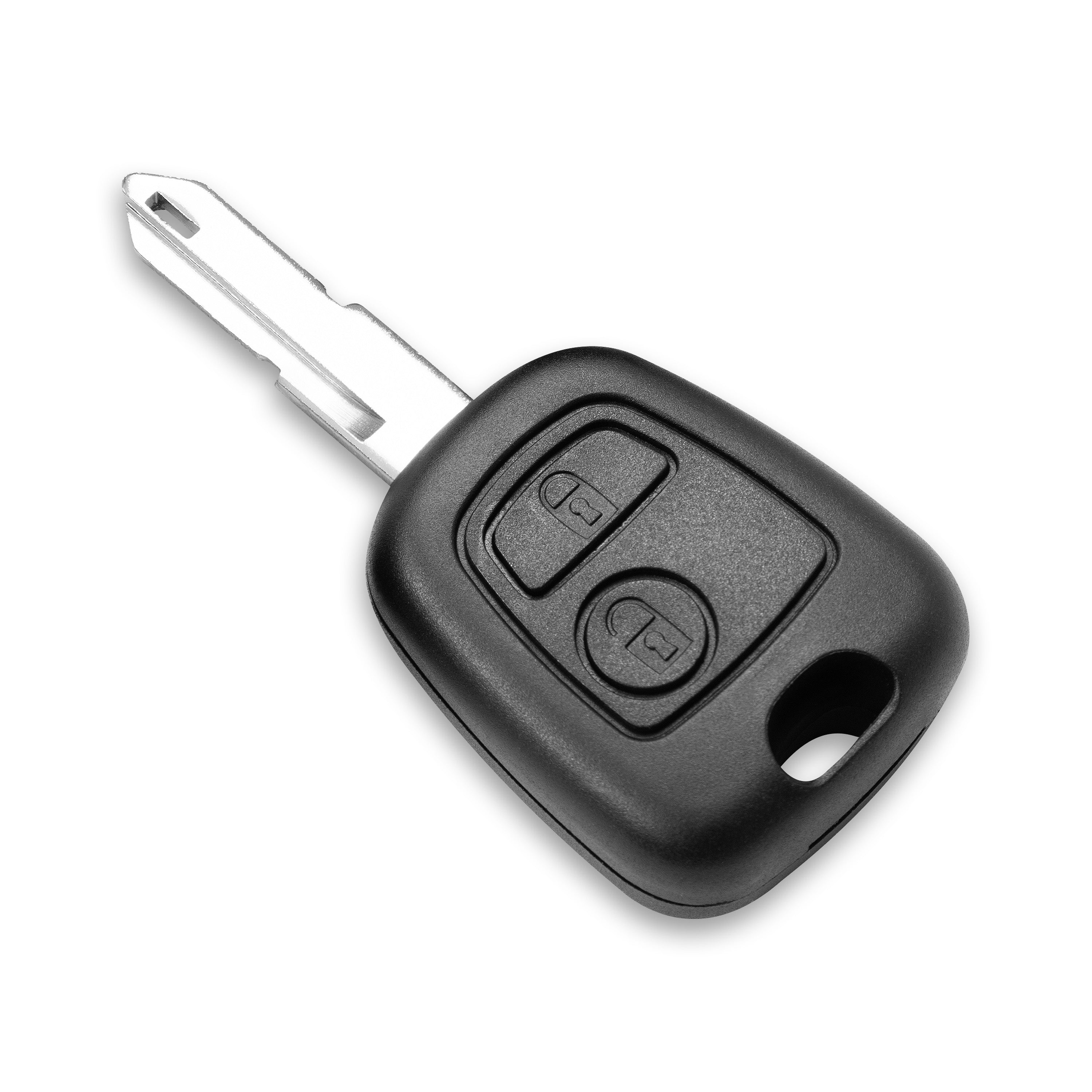 Peugeot / Citroën / Toyota Schlüsselgehäuse – 2 Tasten | mit Schlüsselbart