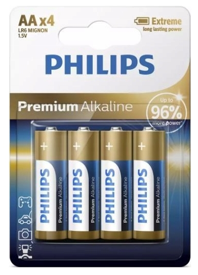 Alkaline AA LR6 1,5V-Batterien – 4er-Pack