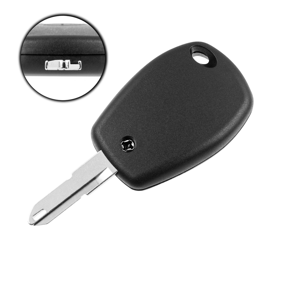 Renault / Dacia / Opel Schlüsselgehäuse – 2 Tasten mit Schlüsselbart