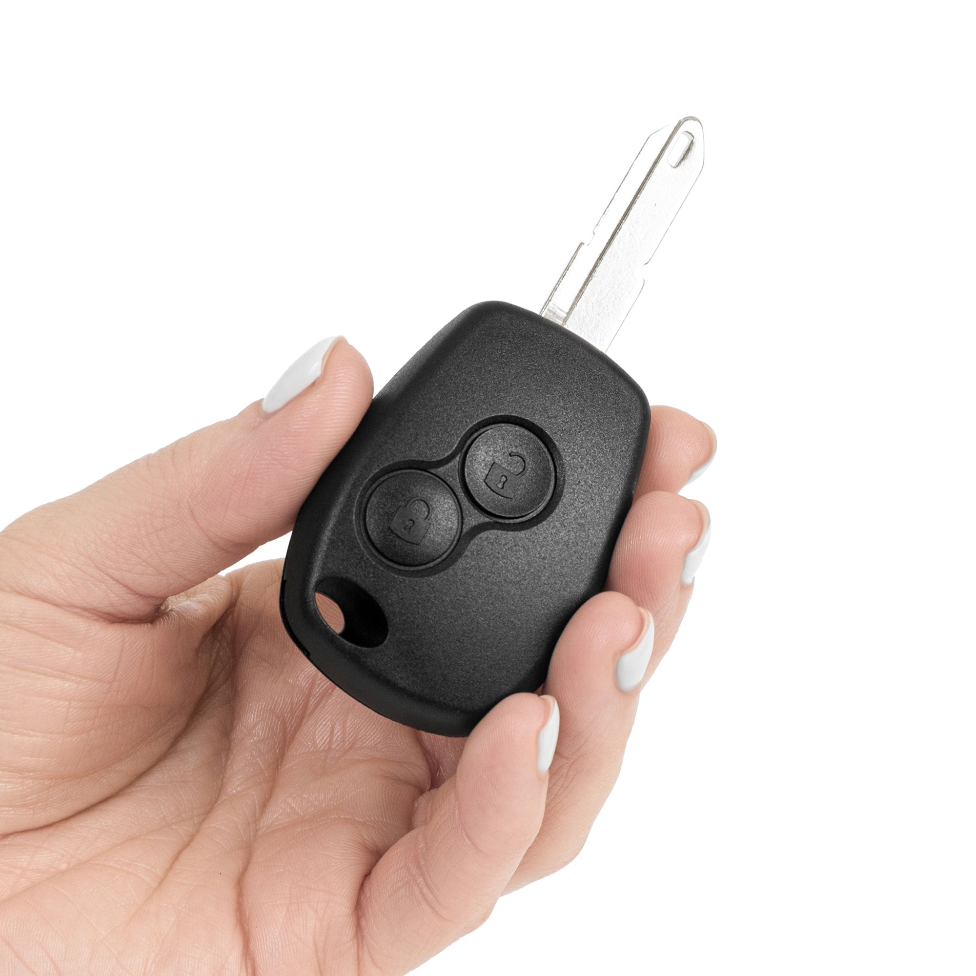 Renault / Dacia / Opel Schlüsselgehäuse – 2 Tasten mit Schlüsselbart