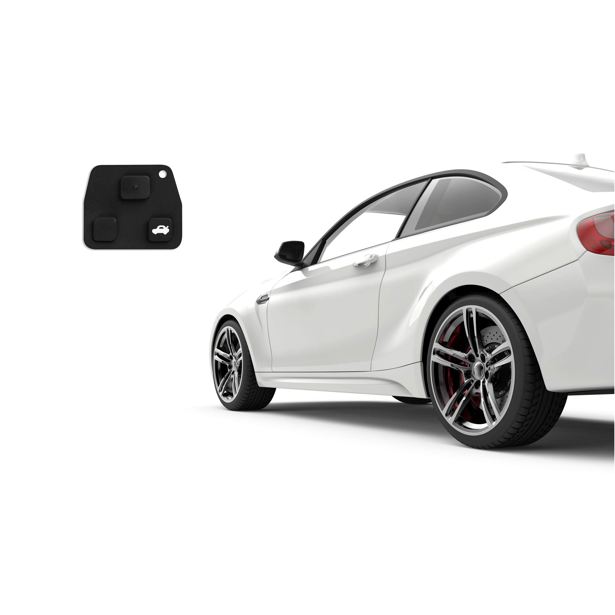 Toyota-Schlüsselknopfgummi – 2 oder 3 Knöpfe