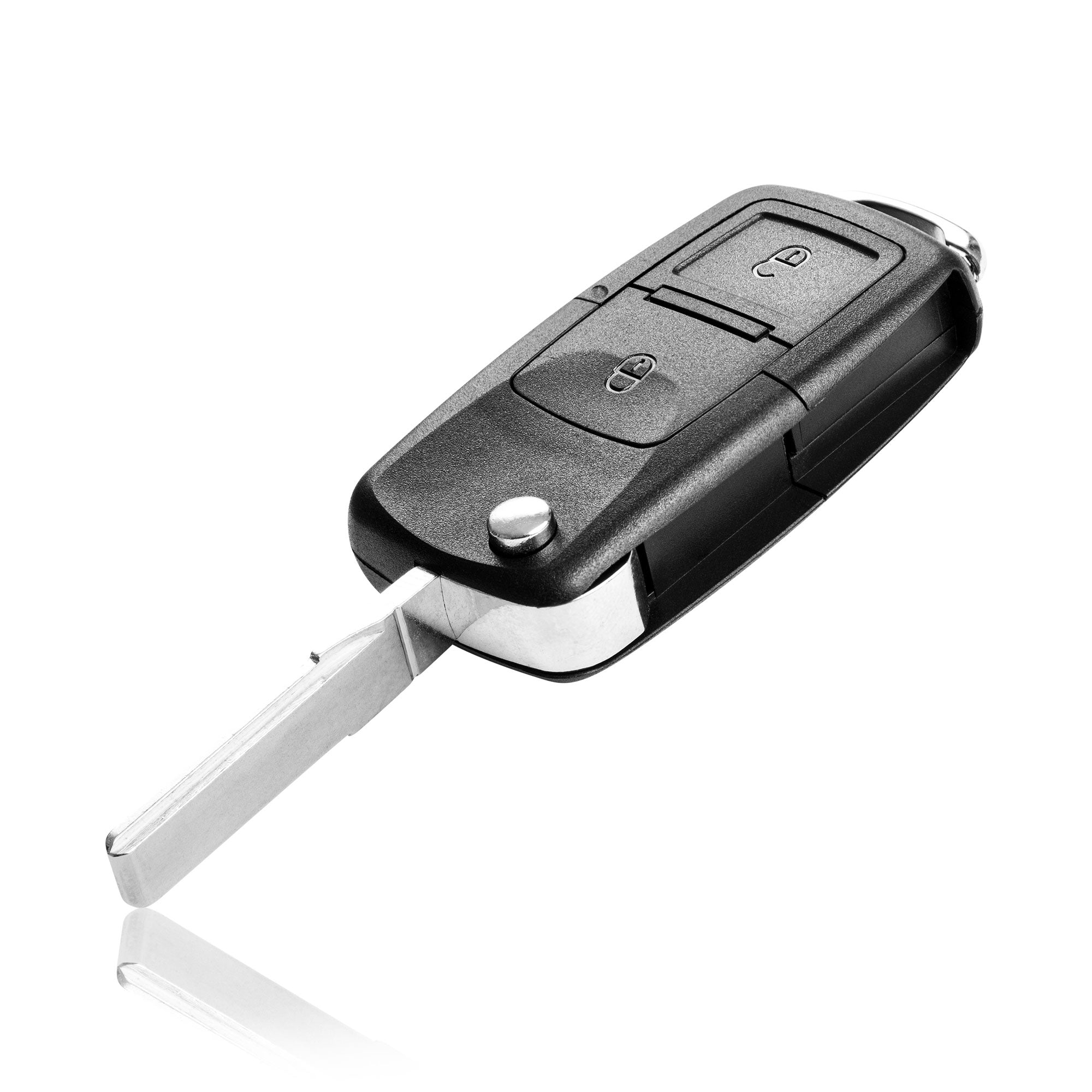 VW / Skoda / Seat Schlüsselgehäuse – 2 Tasten | LED mittig
