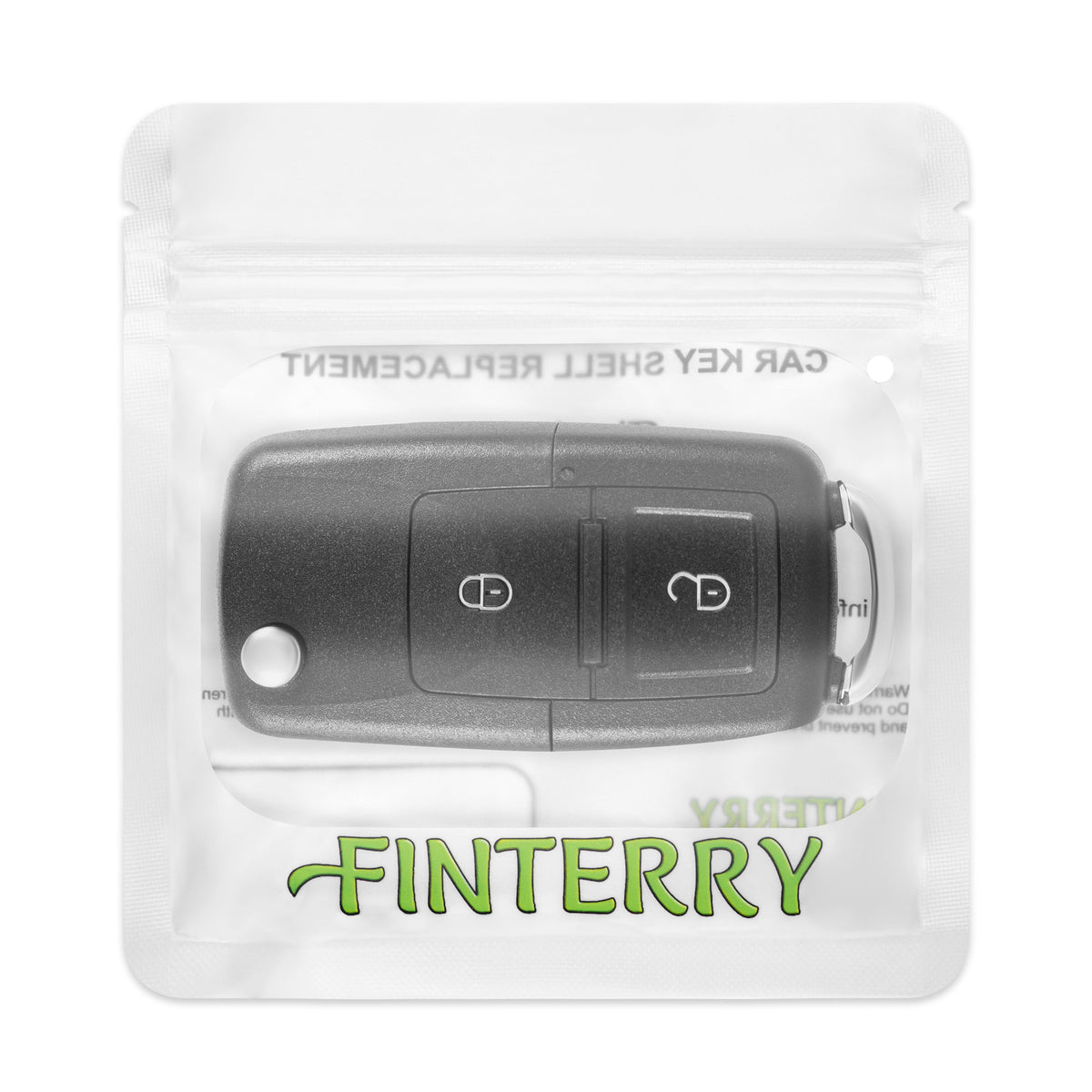 VW / Skoda / Seat Schlüsselgehäuse – 2 Tasten | LED mittig