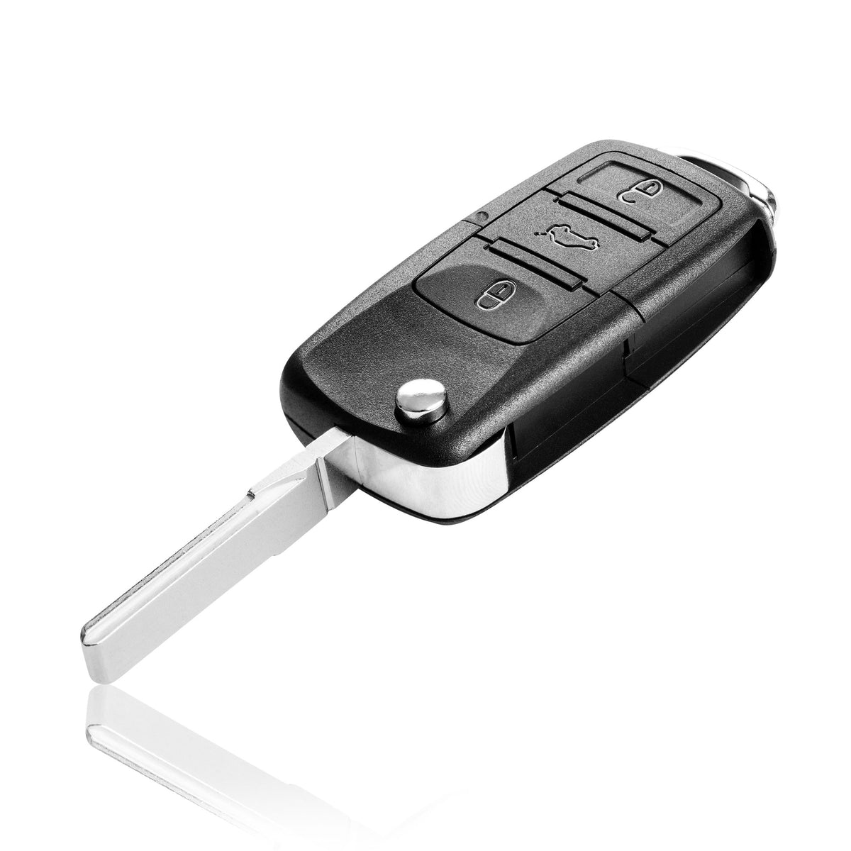 VW / Skoda / Seat Schlüsselgehäuse – 3 Tasten | LED mittig