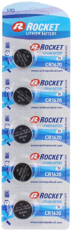 CR1620 3V Lithiumbatterie – 5er-Pack (Blisterpackung)